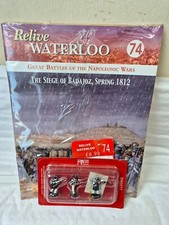 ISSUE 74 DEL PRADO RELIVE WATERLOO SET OF 3 PAINTED LEAD SOLDIERS DWA017 28MM
