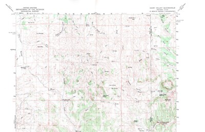 Dairy Valley Quadrangle Nevada 1961 Topo Map Vintage USGS 15 Minute Topographic