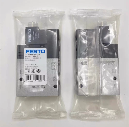 One New Festo CPE18-M1H-3GLS-1/4 163145 Solenoid Valve Expedited Shipping - Picture 3 of 3