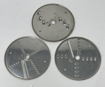 Moulinex La Machine Model 354 Set 3 Slicing Shredding Discs Replacement Part