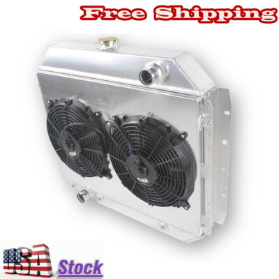 4Row Radiator&Fan For 1966-79 Ford F-Series F100 F150 F250 F350 1978-79 Bronco