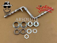 VINTAGE LOWRIDER 6 1/2" 165MM BICYCLE 1PIECE STEEL TWISTED CRANK CHROME W/ B.B