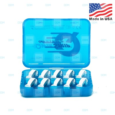 #ad QwikStrip Finishing IPR Strips Serrated 10 Pack Curved .05mm Autoclavable $90.25