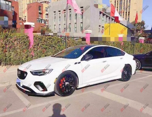 ABS Gloss Black /ABS Carbon Look Front Bumper Lip Fits Buick Regal GS 2017-2019 - Picture 7 of 8