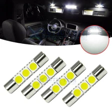 4x White LED Interior Sun Visor Vanity Mirror Light Bulbs Lamps 6612F 6614F 6641