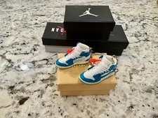 Mini Air Jordan AJ Sneaker Trainer Shoe Pair Keychain Keyrings + Boxes Available