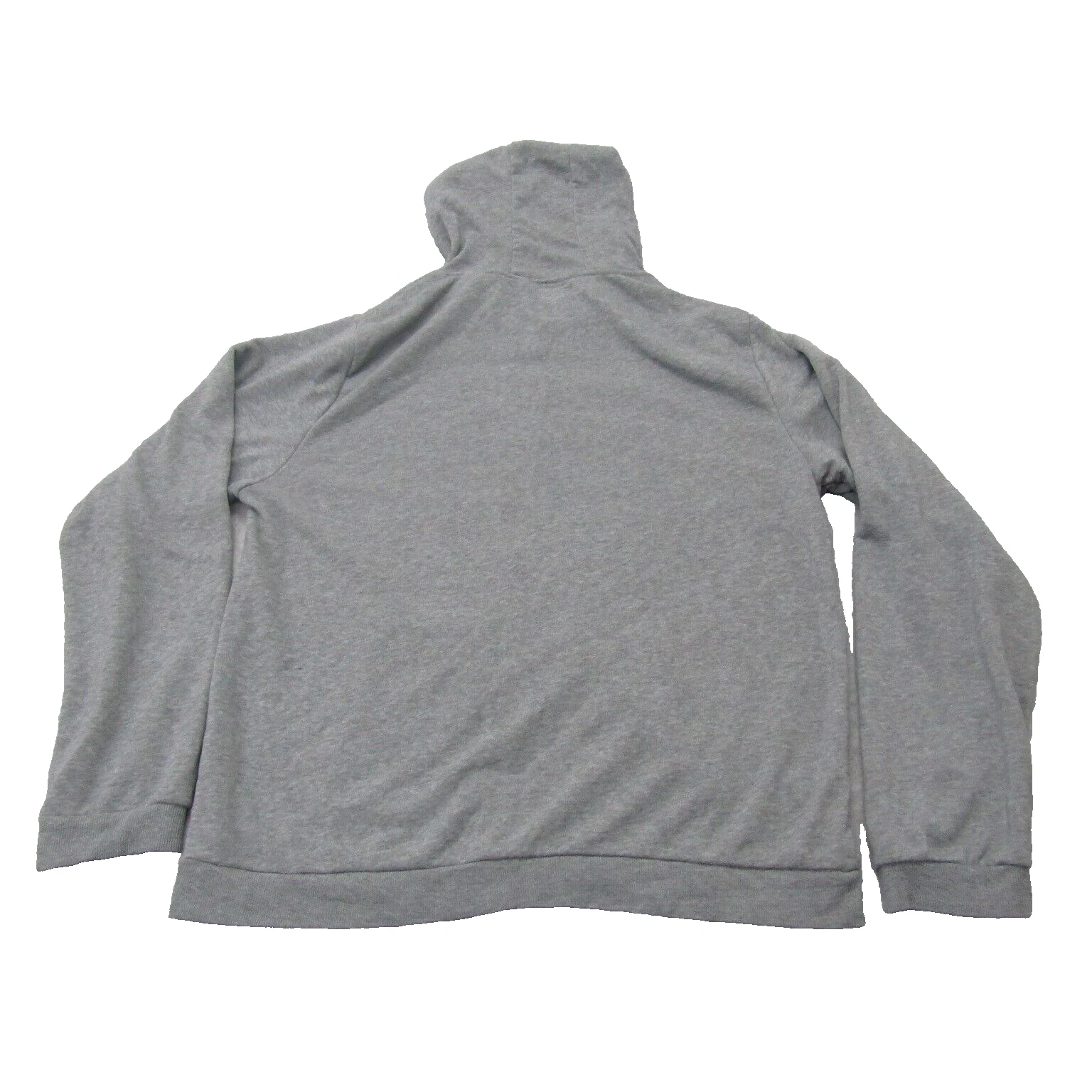 VETEMENTS Dunlop Felpa Donna Corta con Cappuccio XL Grigio Manica Lunga Full Zip
