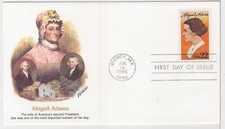 TurtlesTradingPost- Abigail Adams 1985 #2146 FDC Fleetwood Cachet