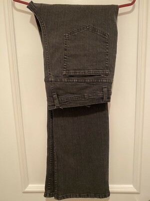XL~NEW~QVC# A236211 - DENIM & CO ''HOW MODERN'' Regular Boot Cut Jeans ~ BLACK
