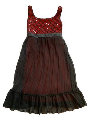 hype Girls Red/Black Sequin/Sheer Holiday Fancy Party Dress Sz 12 NWOT  Nordstrom | eBay