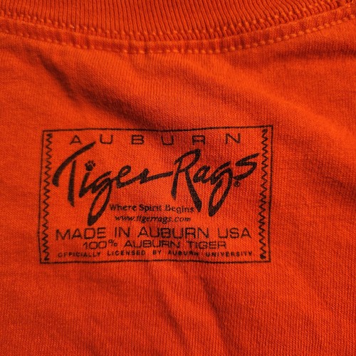 Vintage Auburn Tigers Vs Georgia Tech SEC Football T Shirt 2005 Tiger Rags L AU - Picture 5 of 7