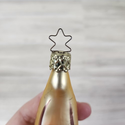 Vintage Inge Glas Blown Glass Banana Christmas Ornament Made in Germany - Picture 3 of 9