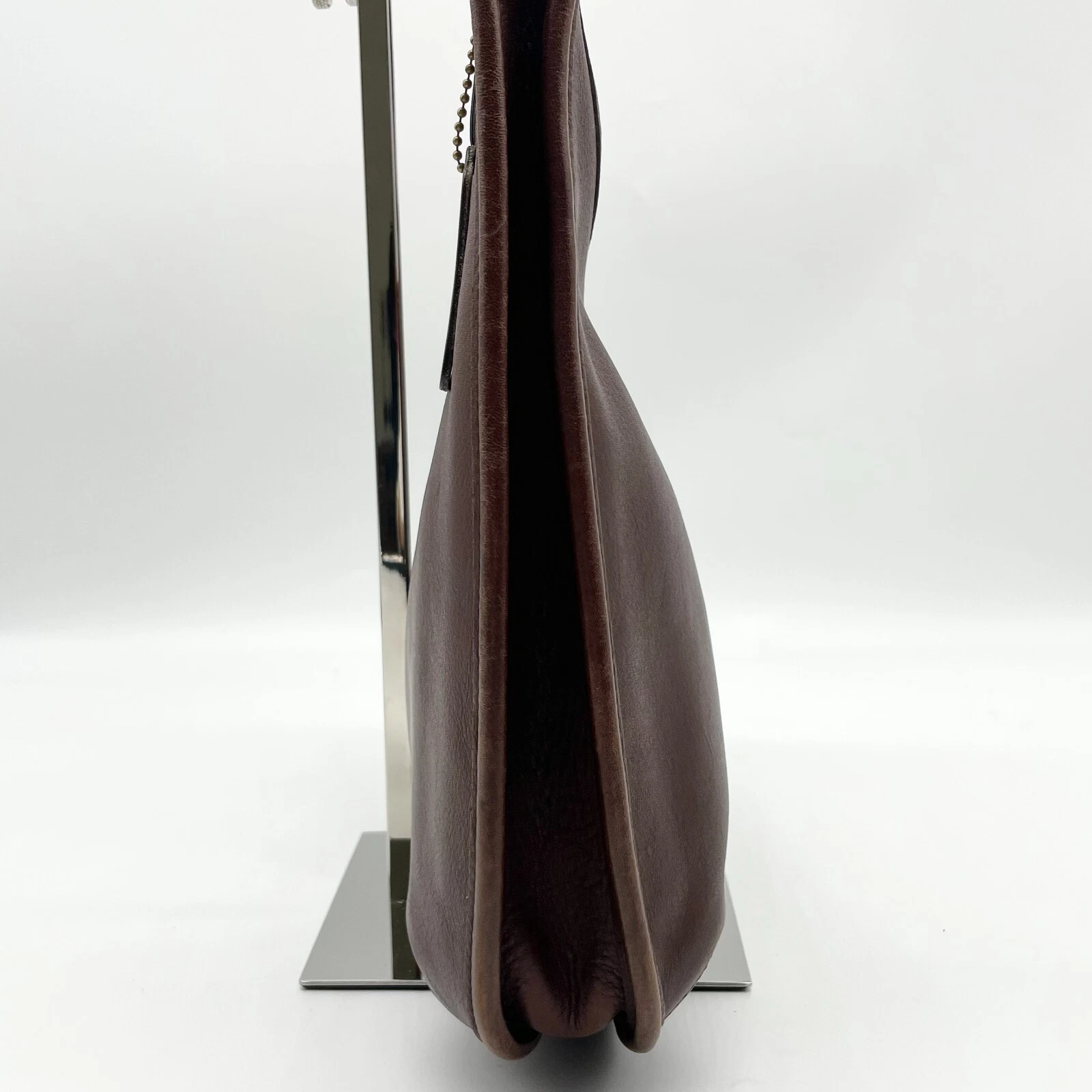 Borsa a tracolla Coach Ergo Zip Hobo #9025 marrone vintage pelle Y2K autentica