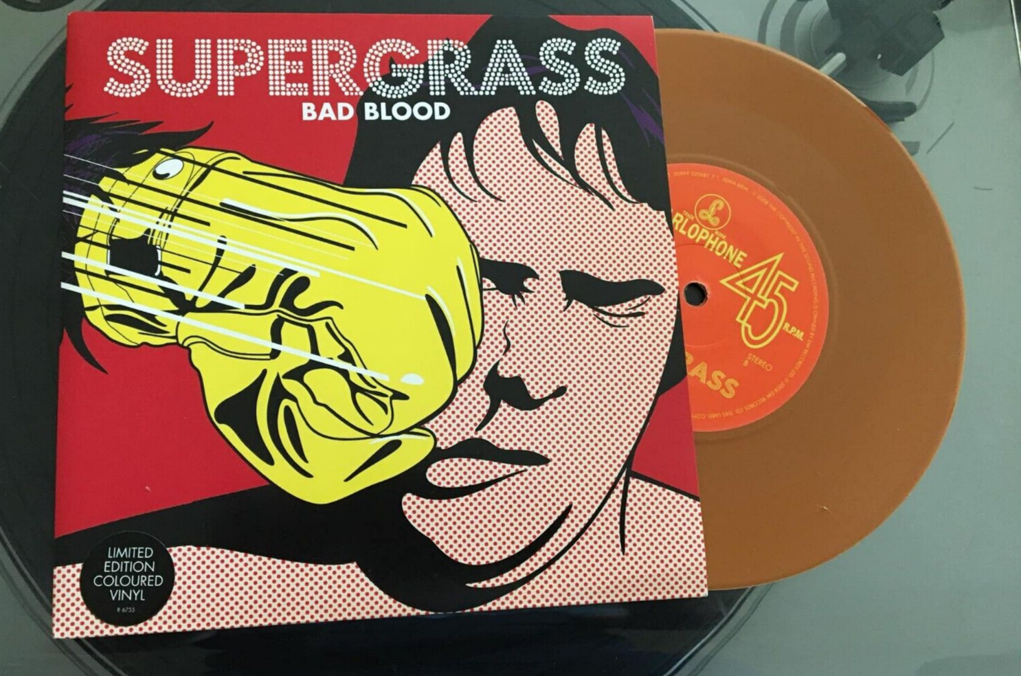 Supergrass – Bad Blood 7"" Brown Vinyl 2008