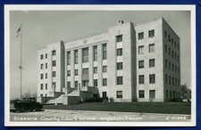 Foto postal real del condado de Brazoria Angleton Texas RPPC