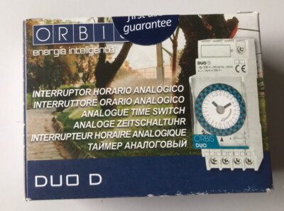 ORBIS Zeitschalttechnik DUO QRD 230 V Hutschienen-Zeitschaltuhr analog 230 V/AC