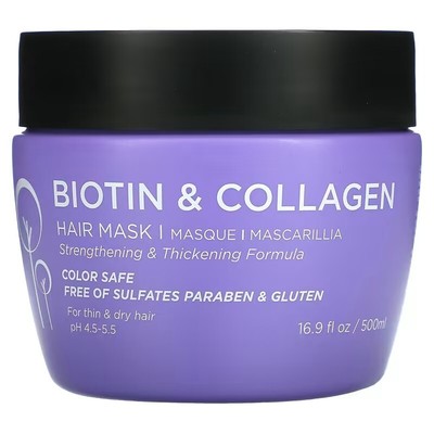 Luseta  Biotin & Kollagen Haarmaske 500ml für dünnes & trockenes Haar | Original - Neu
