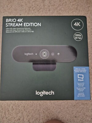 Logitech BRIO Stream Edition 4k Ultra HD Webcam - 960001194 - UVP 240£