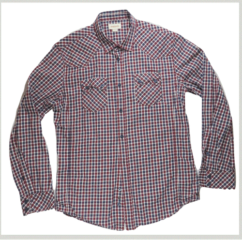 Camisa Diesel Para Hombres US M Cuadros Algodón Manga Larga Informal Diseñador Viaje - Imagen 8 de 8