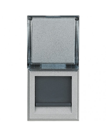 Prise RJ45 aluminium Axolute Cat 6A design épuré BTICINO