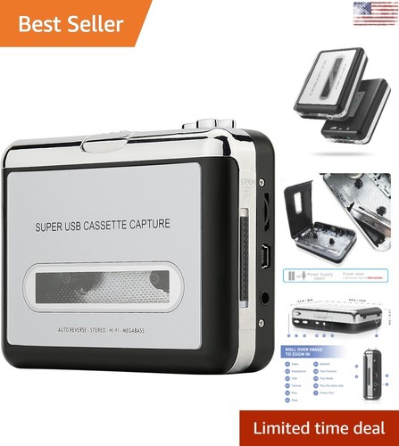 Multifunctional Cassette Player: Walkman Cassettes to MP3 - USB Compatible