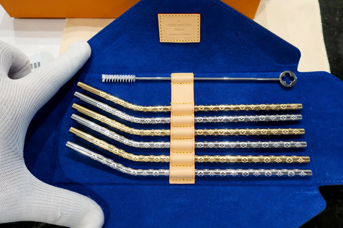 louis vuitton straws and pouch price