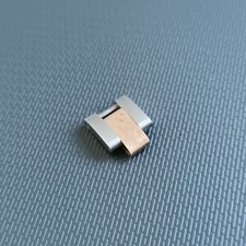 1 GENUINE ROLEX OYSTER STAINLESS STEEL AND GOLD 10MM OF LINK REPLACEMENT