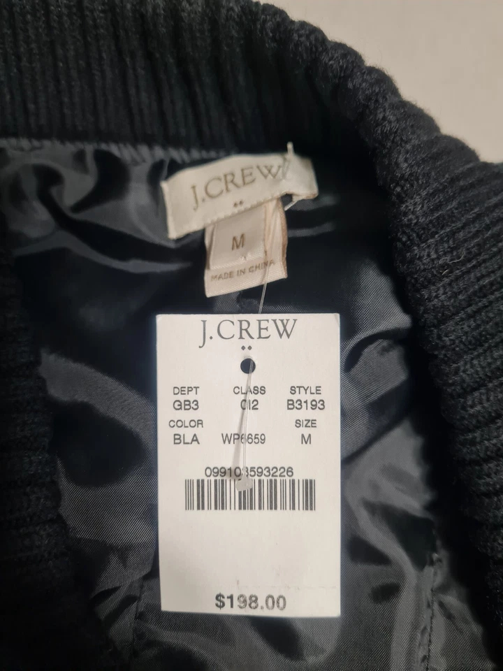 J.Crew of USA unisex jacket. knitted with faux leather sleeves. size M. - Image 4 of 4