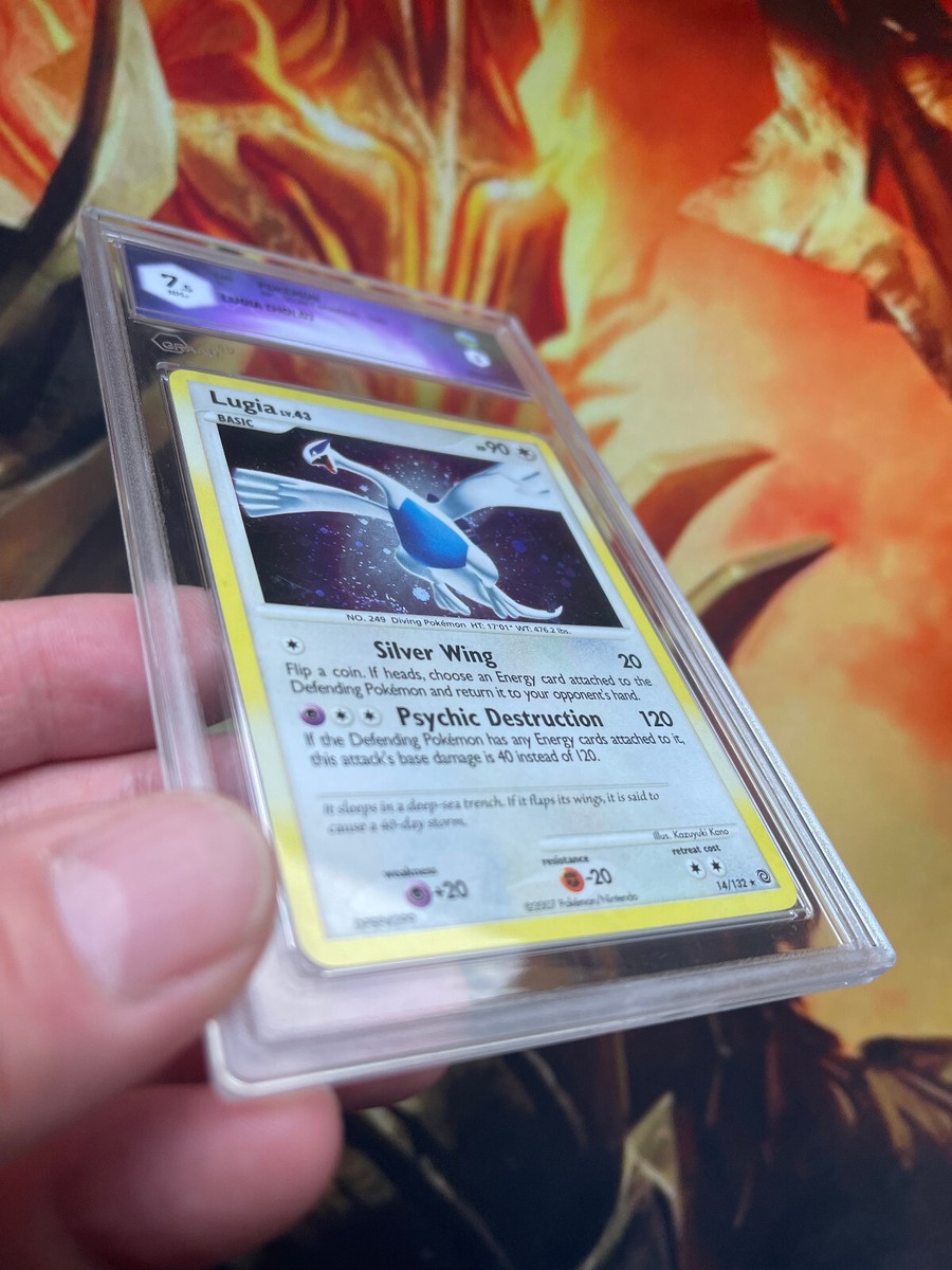POKEMON • Lugia LV.43 DP SECRET WONDERS 14/132 HOLO • NMINT+ PSA