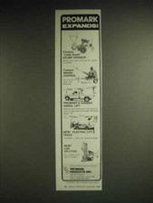 1985 Promark Ad - Little David Stump Grinder, Model 210 Brush Chipper