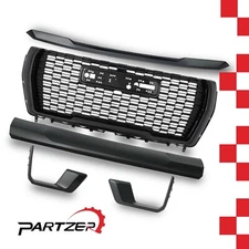 Front Grille Hood Trim Molding For GMC Yukon/XL Denali 2021-23 Gloss BK Set 5pcs