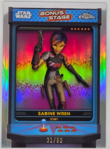 Sabine Wren #BS-SW Star Wars 2024 Topps Chrome Bonus Stage card