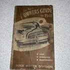 Vintage Buick 1948 Owners Guide Care Operation Maintenance Manual Book