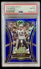 2019 panini select #101 tom brady; blue 37/149 prizm PSA 8