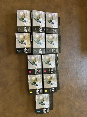 Premium Compatible Inkjet Cartridges for Canon 220/221 Black/Cyan/Magenta/Yellow