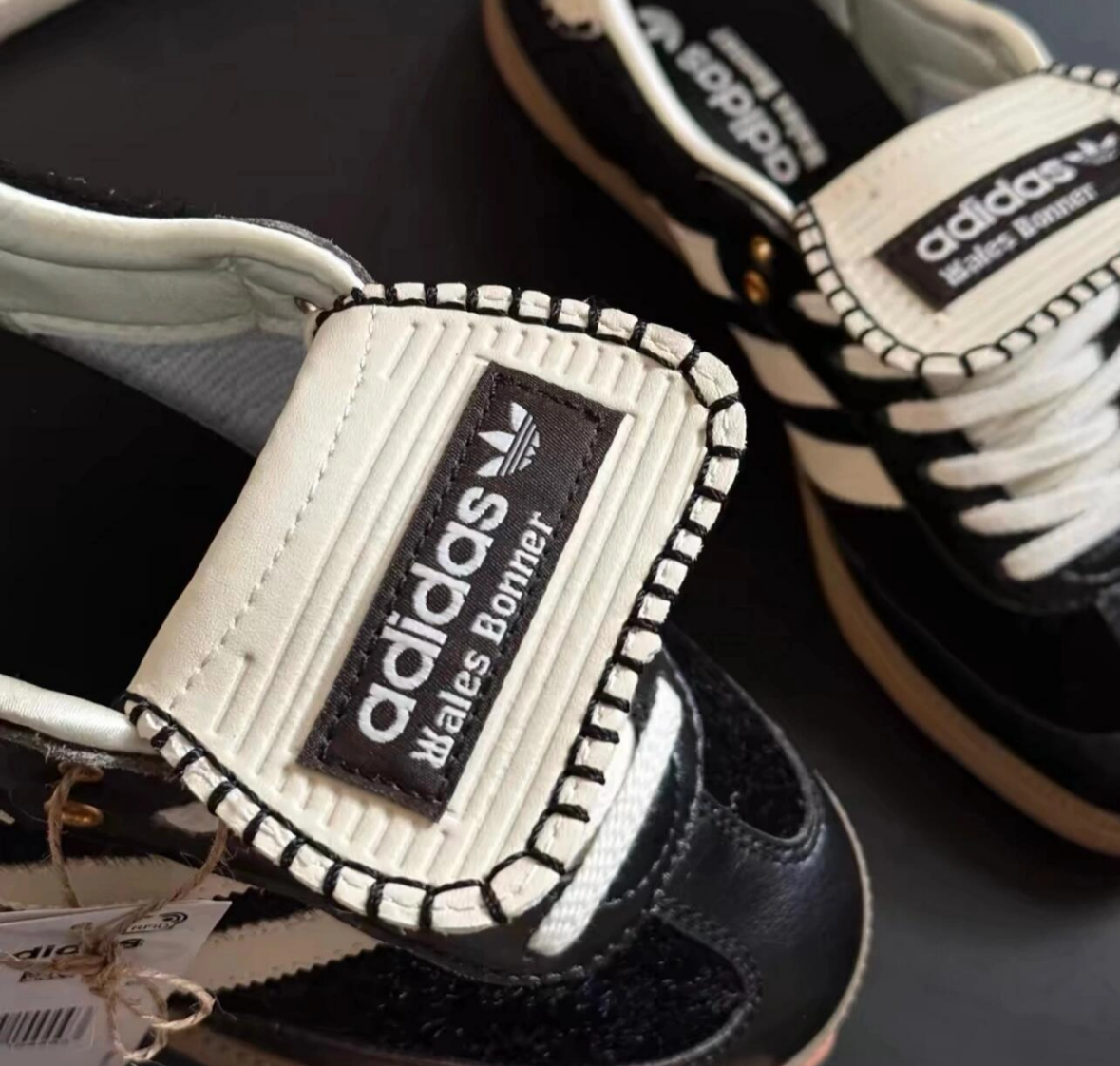 WALES BONNER x adidas originals Black Samba Pony Tonal for US
