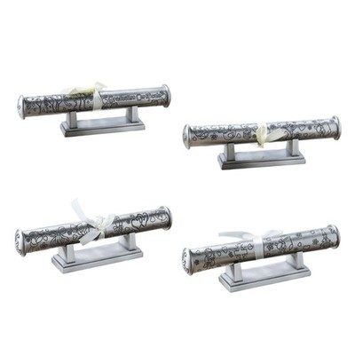 Elegant Antique Style Metal Organizers Box For Important Papers Diplomas