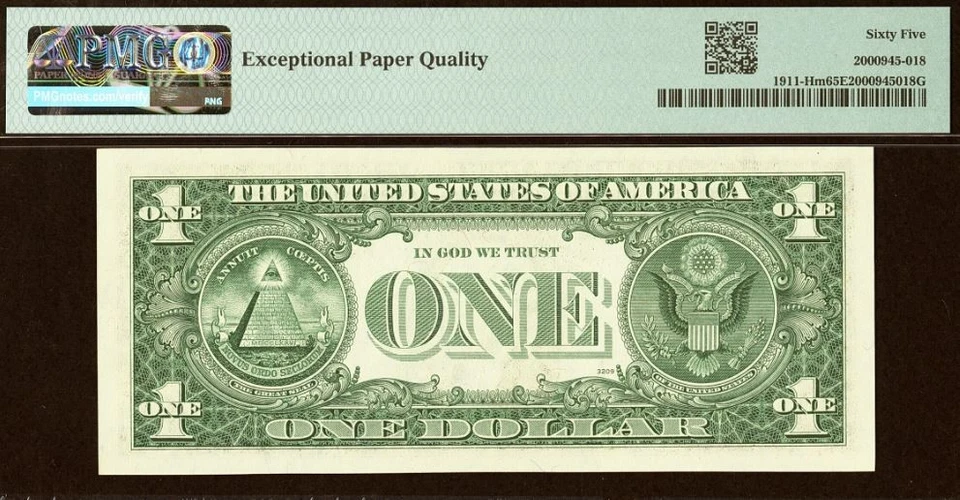 1981 & 1985 $1 FRN PMG 67EPQ - Matching Radar Serial Number St Louis - 26222262 - Image 4 of 4