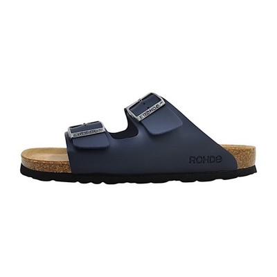 Rohde Grado Herrenschuhe Pantoletten Blau Freizeit