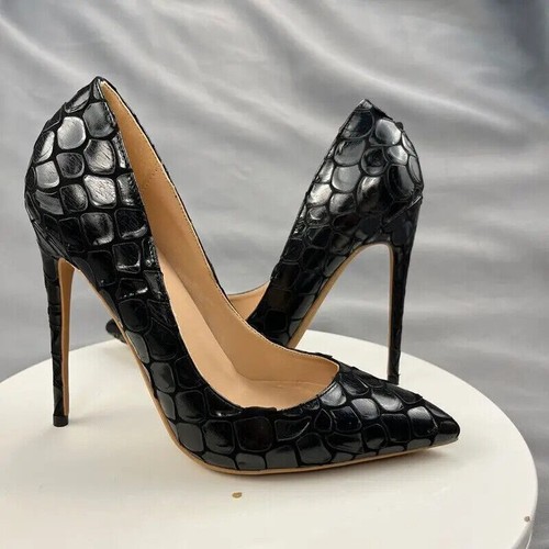 Scarpe donna moda tacco alto a punta decolte sexy stiletto matrimonio festa - Foto 8 di 15