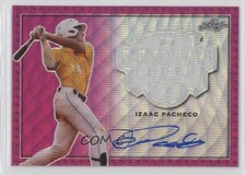 2020 Leaf Perfect Game National Showcase Pink Wave 3/6 Izaac Pacheco Auto nd3