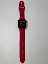 Apple Watch Series 6 40mm Aluminum Case Red Sport Band Smart Watch