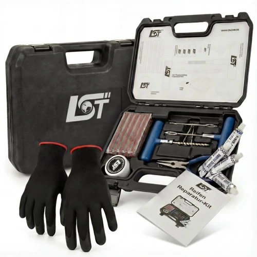 LST Tire Repair Kit 48 Piece Car Truck Motorcycle Breakdown Kit Tubeless Repair Kit