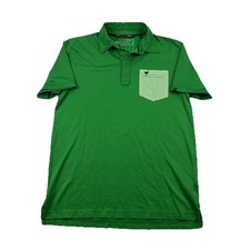 Travis Mathew The Chive Golf Polo Shirt Mens M Green Short Sleeve KCCO