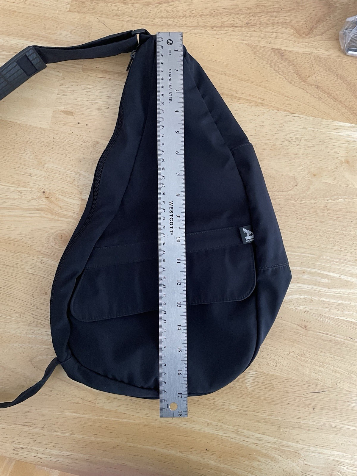 AMERI-BAG HEALTHY BACK BAG Black NYLON Sling Hike… - image 13