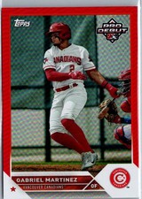 2023 Topps Pro Debut Red Foil /10 Gabriel Martinez PD-120
