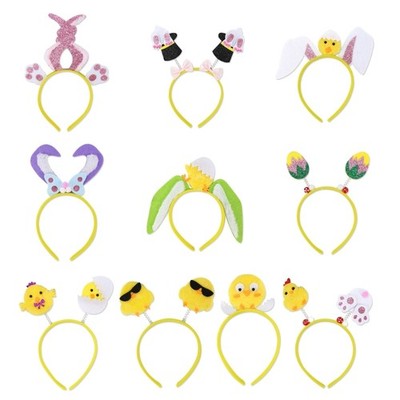 Women Hairband Easter Rabbits Ear Eggs Party Photo Booth Props for Girls