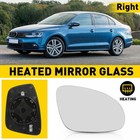 Right Passenger Side Fits VW JETTA BEETLE Heated Mirror Glass with Backing Plate