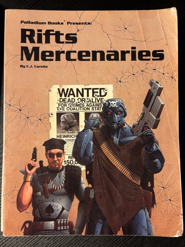Rifts Mercenaries Sourcebook Palladium Books RPG