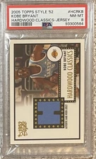 2005 TOPPS STYLE '52 KOBE BRYANT HARDWOOD CLASSICS JERSEY~PSA 8~MINT SLAB~SWEET